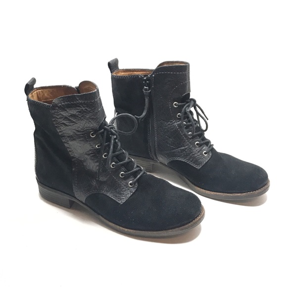 Naya Shoes - Naya Lace-up Suede Leather Boots Size 9